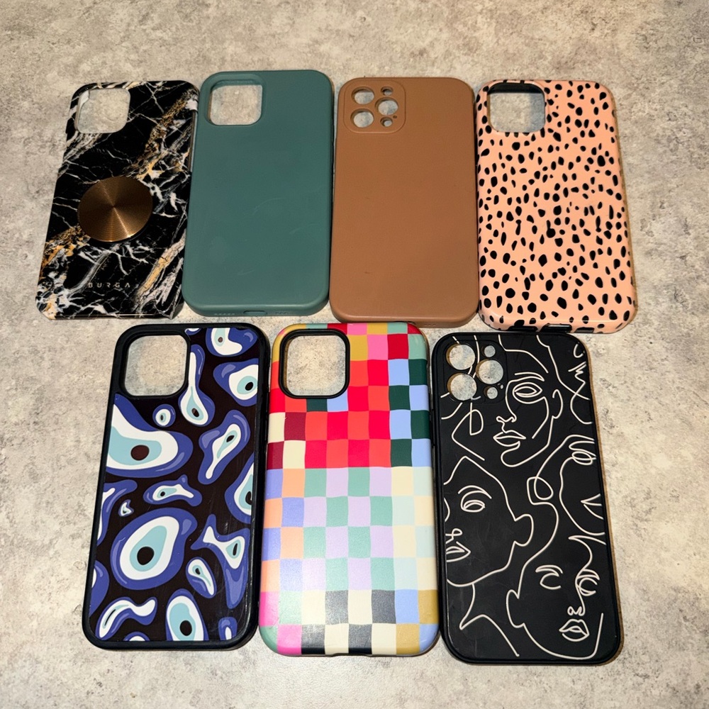 Assorted iPhone 12 Pro Cases